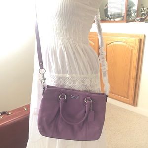 NWT SV/Wisteria Ash LTh mini tote coach
